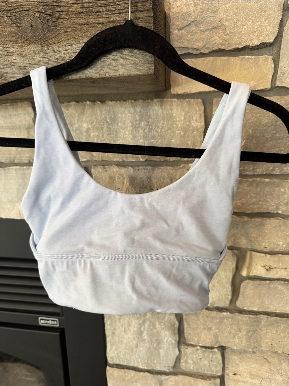 lululemon athletica Light Blue Scoop Neck Sports Bra